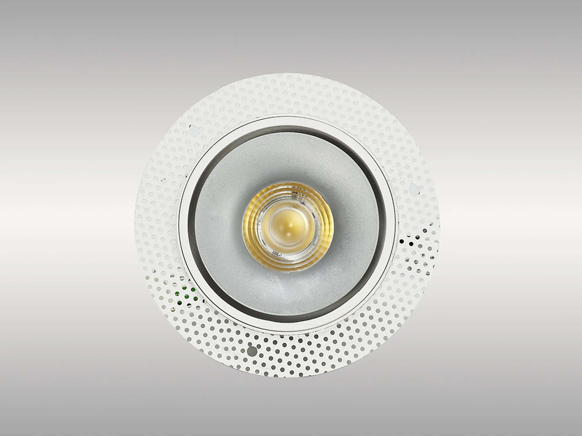 Bolor T 9 Tridonic Powered 9W 2700K 770lm 36° CRI>90 LED Engine White/Silver Trimless Fixed Recessed Spotlight, IP20 DM202085  Dlux Bolor T 9